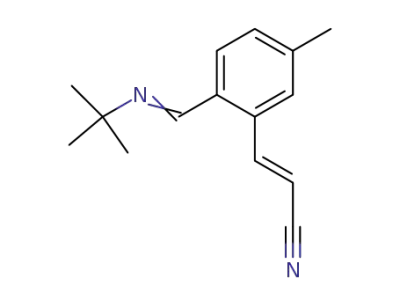 (E)-3-{2-[(E)-tert-Butylimino-methyl]-5-methyl-phenyl}-acrylonitrile