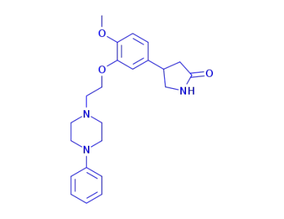 4-{4-Methoxy-3-[2-(4-phenylpiperazin-1yl)-ethoxy]phenyl}-2-pyrrolidone